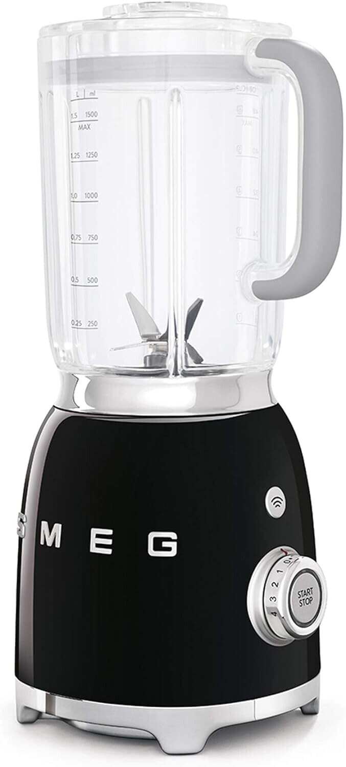 SMEG Tabletop blender BLF01SVEU (Silver) - Tabletop blender - 1.5 L - Pulse function - Ice crushing - 1 m - 800 W