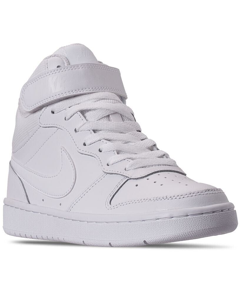 Nike big Kids Court Borough Mid 2 Casual Sneakers from Finish Line