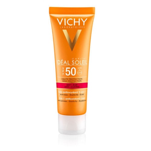 VICHY  Ideal Sleil Anti-Age SPF50 Солнцезащитный крем  50 мл