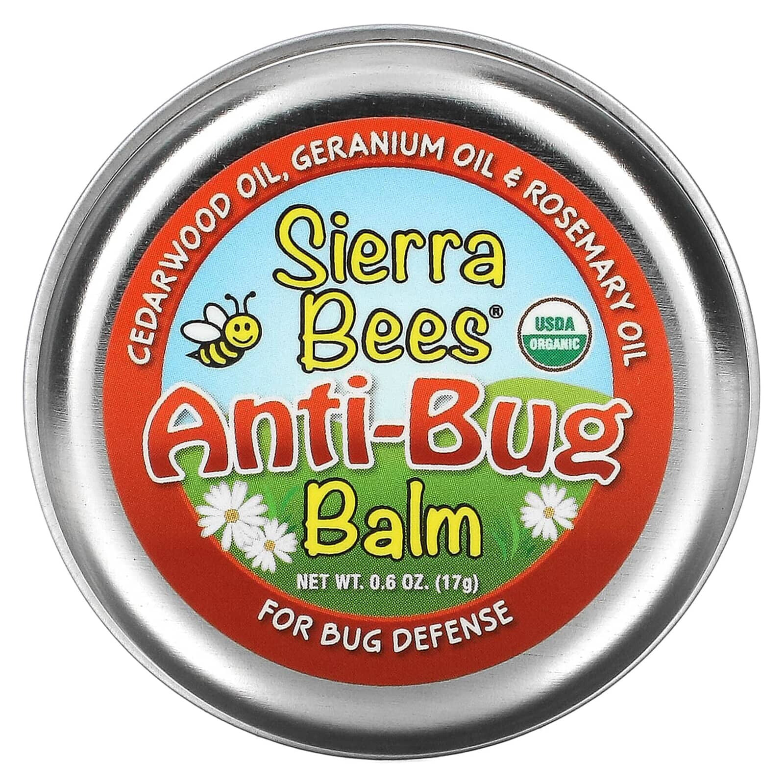 Anti-Bug Balm, Cedarwood, Geranium & Rosemary Oil, 0.6 oz (17 g)