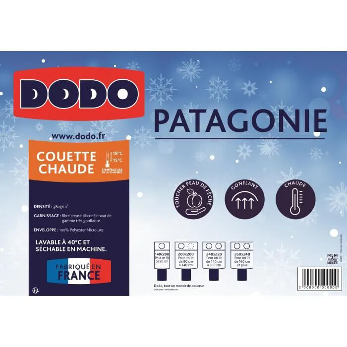 DODO Patagonia White warm duvet - 220 x 240 cm