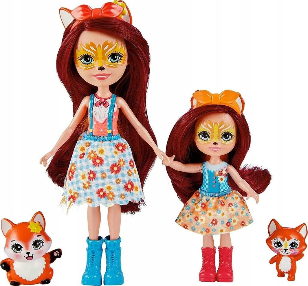 Mattel Lalki Enchantimals Felicity i Feana Fox Lalki siostry