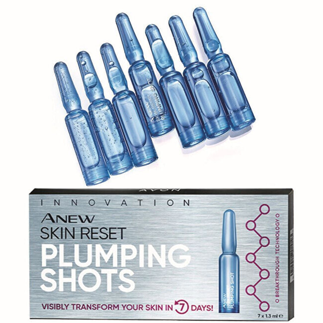 Avon Anew Skin Reset Plumping Shots Восстанавливающая сыворотка в ампулах для зрелой кожи 7 x 1.3 мл