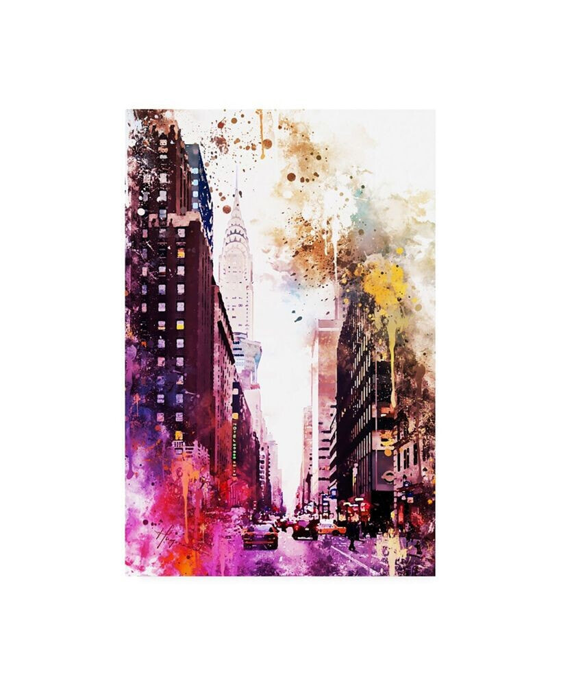Trademark Global philippe Hugonnard NYC Watercolor Collection - Perspective Canvas Art - 15.5