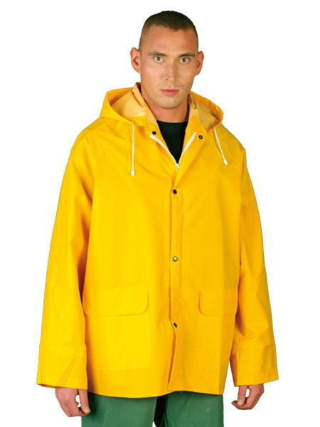 Reis Hooded rain jacket L, yellow
