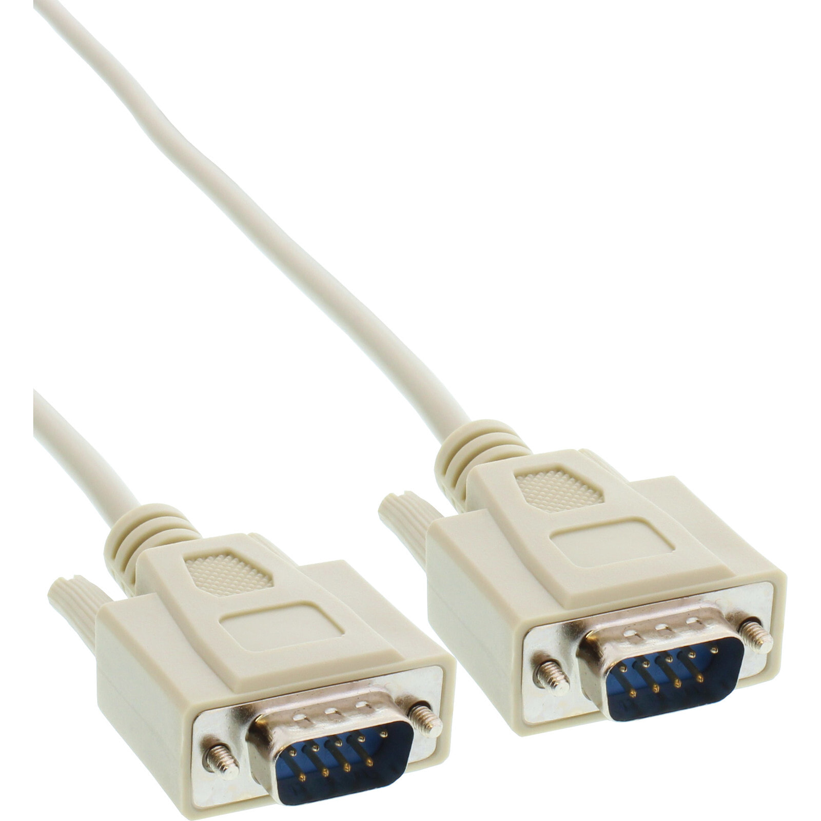 InLine Serial cable DB9 M/M 3m кабель последовательной связи Серый male 9pin Sub D 12213