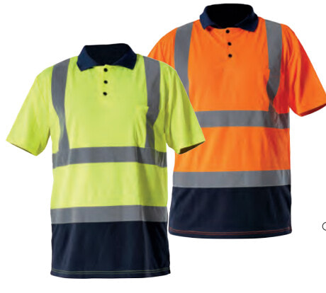Lahti Pro Warning polo shirt size XXXL orange (L4030106)