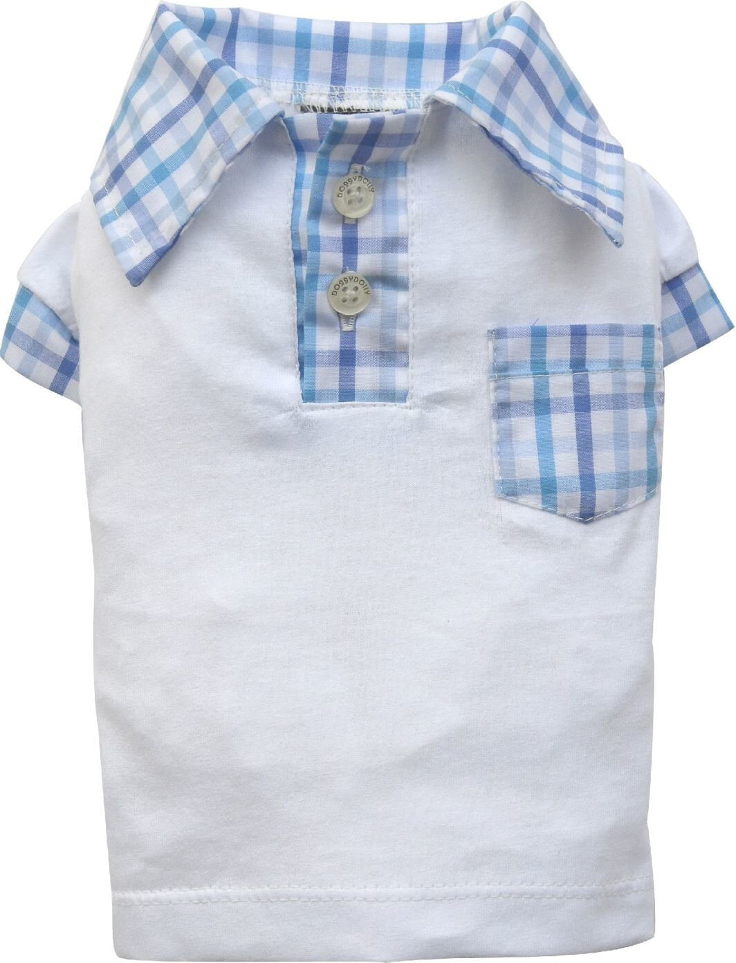 DoggyDolly Polo shirt, white, XXS 13-15cm / 26-28cm