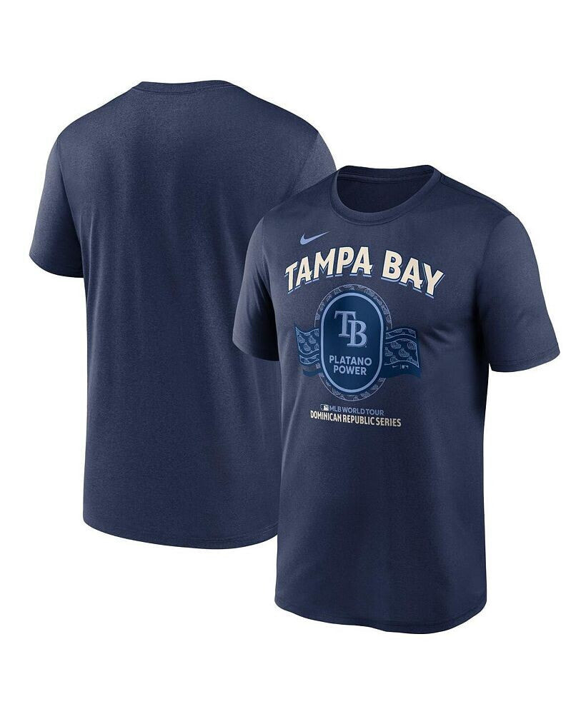 Nike men's Navy Tampa Bay Rays Dominican Republic Series Legend T-shirt