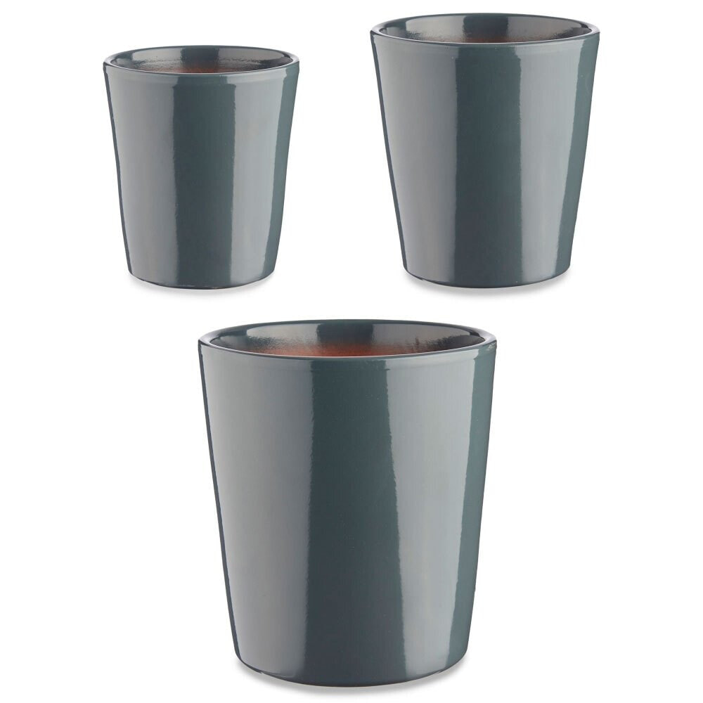 IBERGARDEN Set 3 Ceramic Pots 141722 Cm