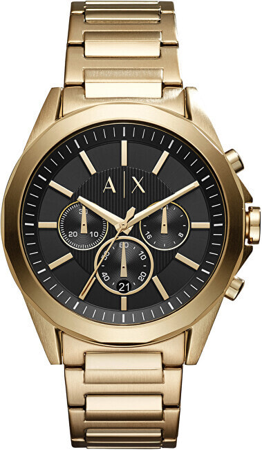 Мужские наручные часы с золотым браслетом ARMANI EXCHANGE Drexler Chrono AX2611