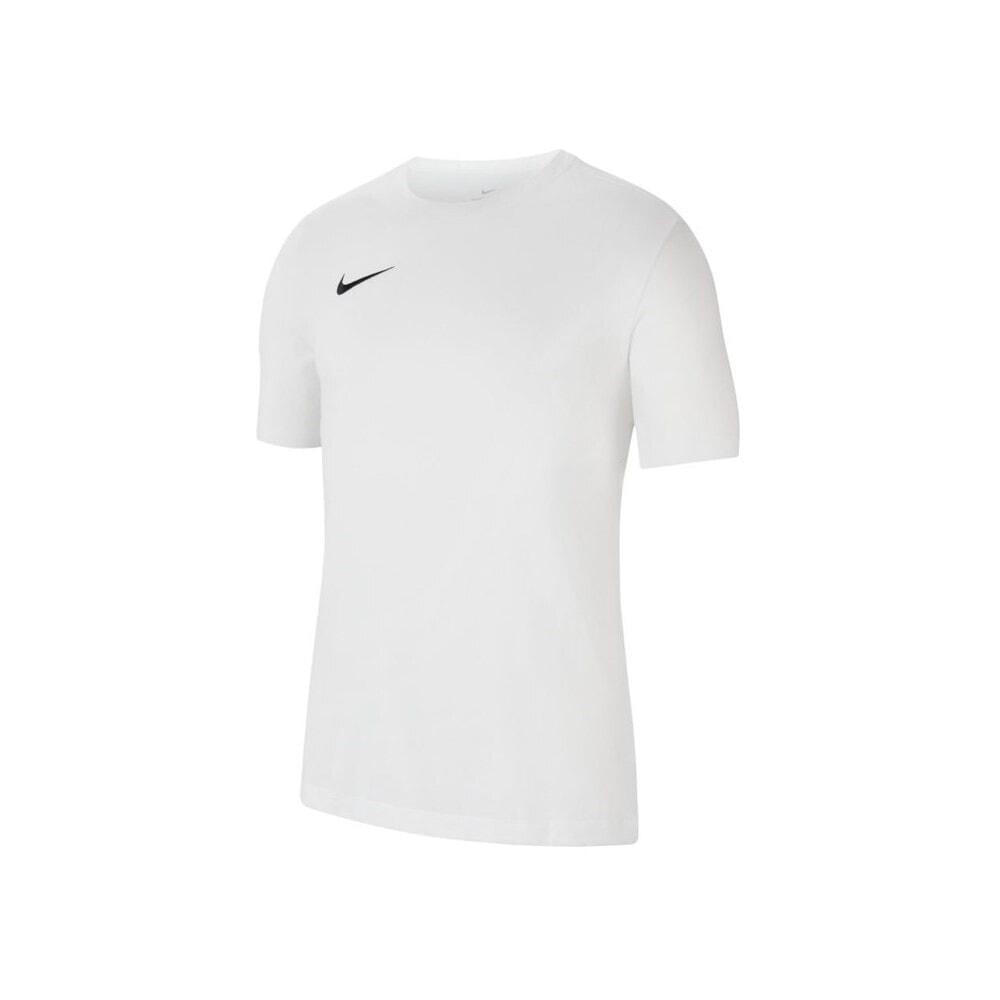Мужская футболка спортивная белая однотонная Nike Drifit Park 20