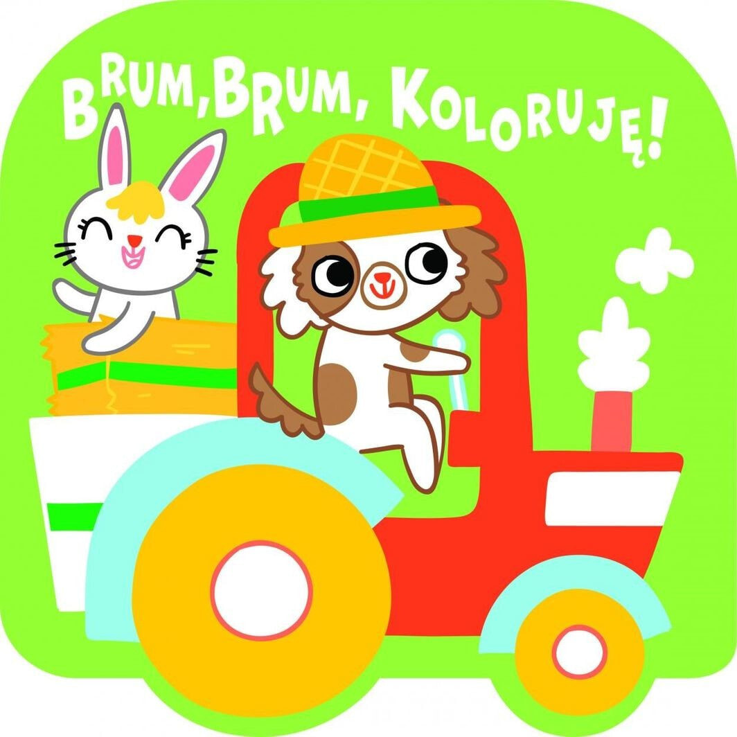 Раскраска для рисования YOYO Brum, brum, koloruję! - Traktor