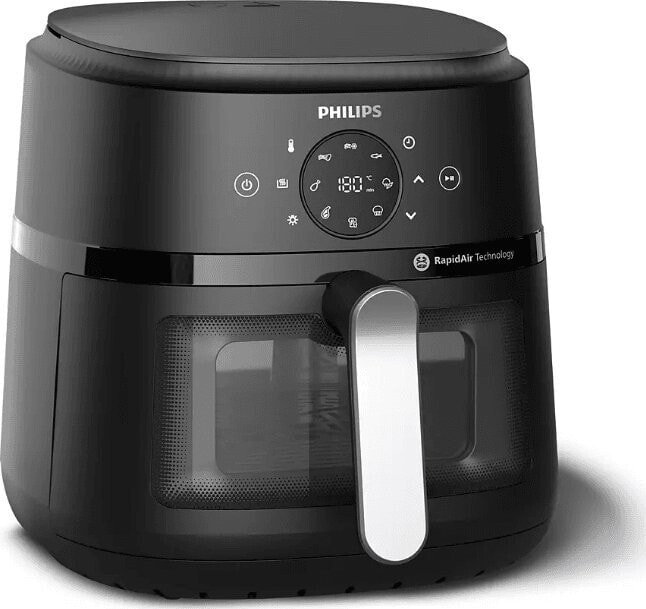 Frytkownica Philips Philips NA231/00 Airfryer, 1700 W, Pan volume 6.2 L, Black, Silver | Philips Airfryer | NA231/00 | Power 1700 W | Capacity 6.2 L | Black/Silver one size