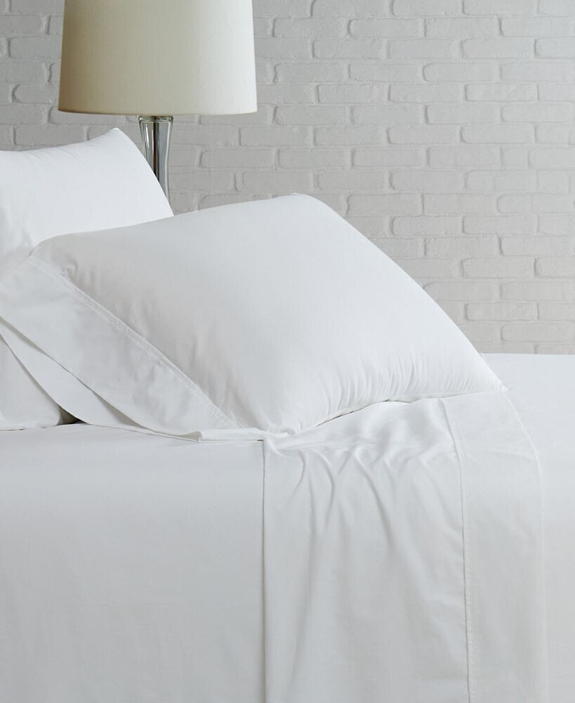 Brooklyn Loom solid Cotton Percale Queen Sheet Set