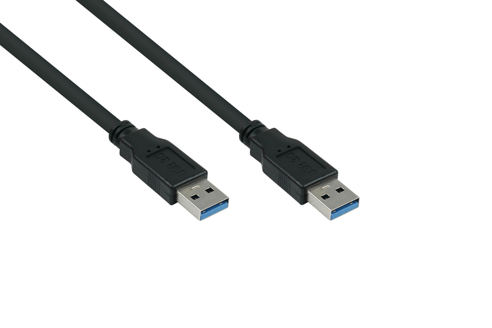 UK30P-AA-030S - 3 m - USB A - USB A - USB 3.2 Gen 1 (3.1 Gen 1) - 5000 Mbit/s - Black