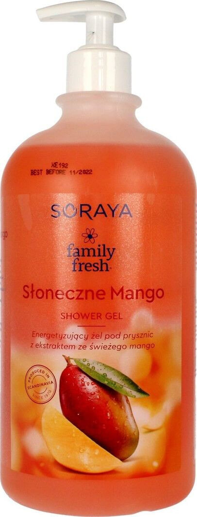 Средство для душа Soraya Family Fresh Żel pod prysznic energetyzujący Słoneczne Mango 1000ml