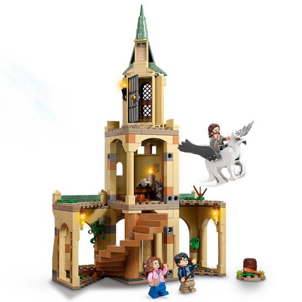 Конструктор с Гарри Поттером LEGO 76401 Harry Potter Hof von Hogwarts: Die Rettung von Sirius, Spielzeug und Hippogreif-Minifigur mit Schloss und Besenstiel