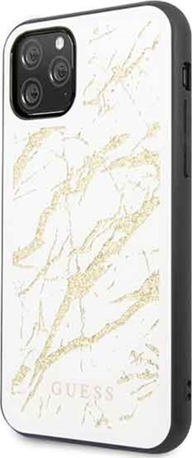 чехол силиконовый белый с черной окантовкой iPhone 11 Pro Guess