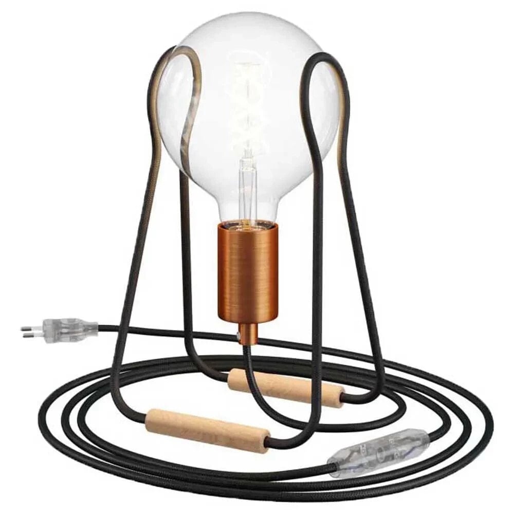 CREATIVE CABLES Taché Metal Lamp With Light Bulb