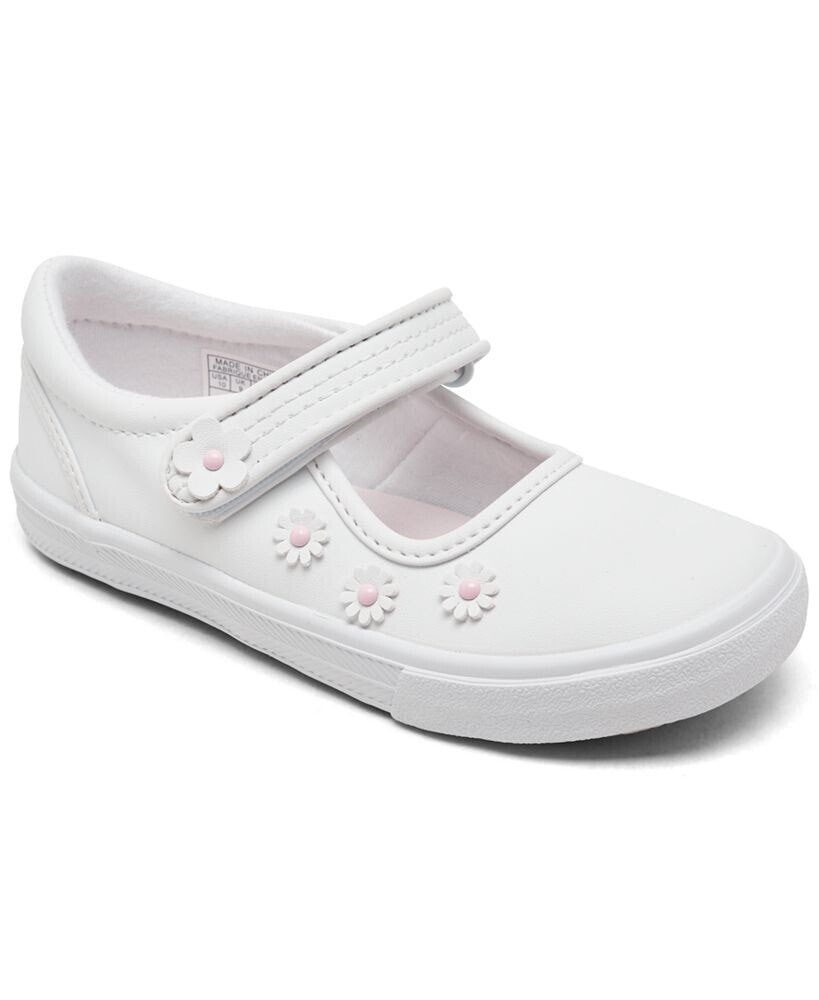 Keds toddler Girls Ella Flowers Mary Jane Stay-Put Closure Casual Sneakers from Finish Line