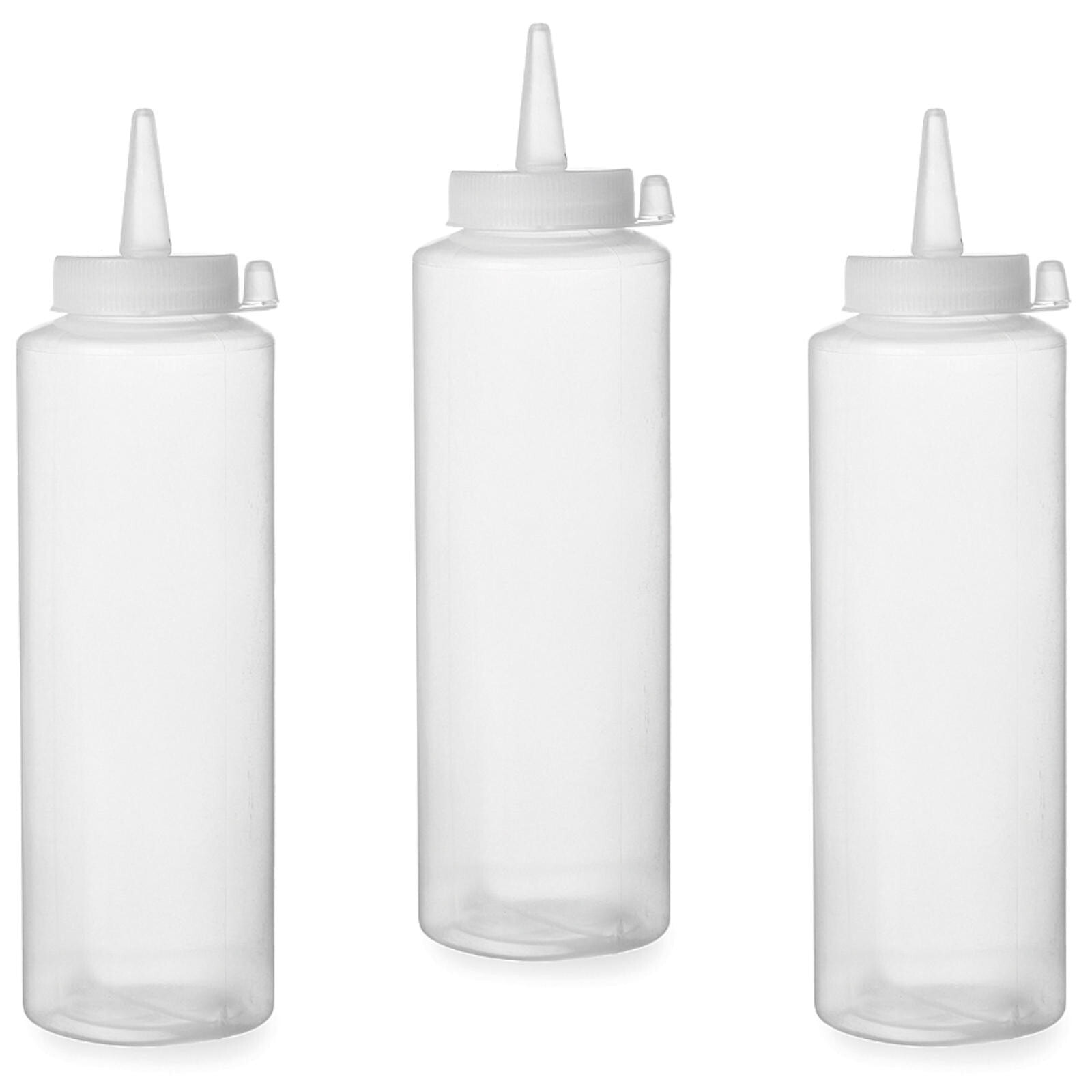 Cold sauce dispenser, set of 3 - transparent 0.7L - HENDI 557952
