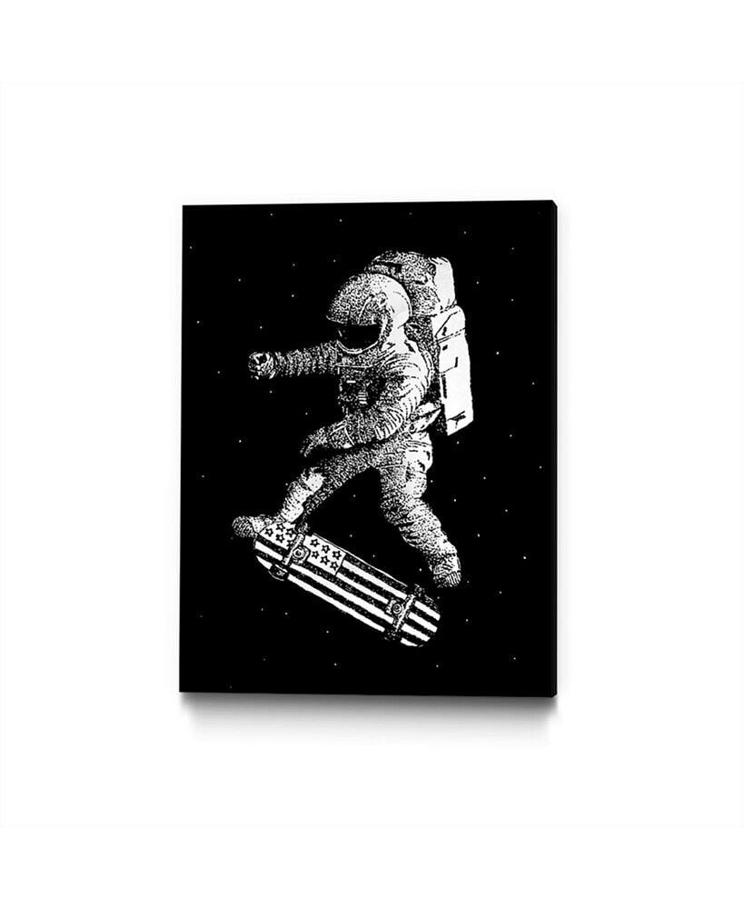 Eyes On Walls robert Farkas Kickflip in Space Art Block Framed 24