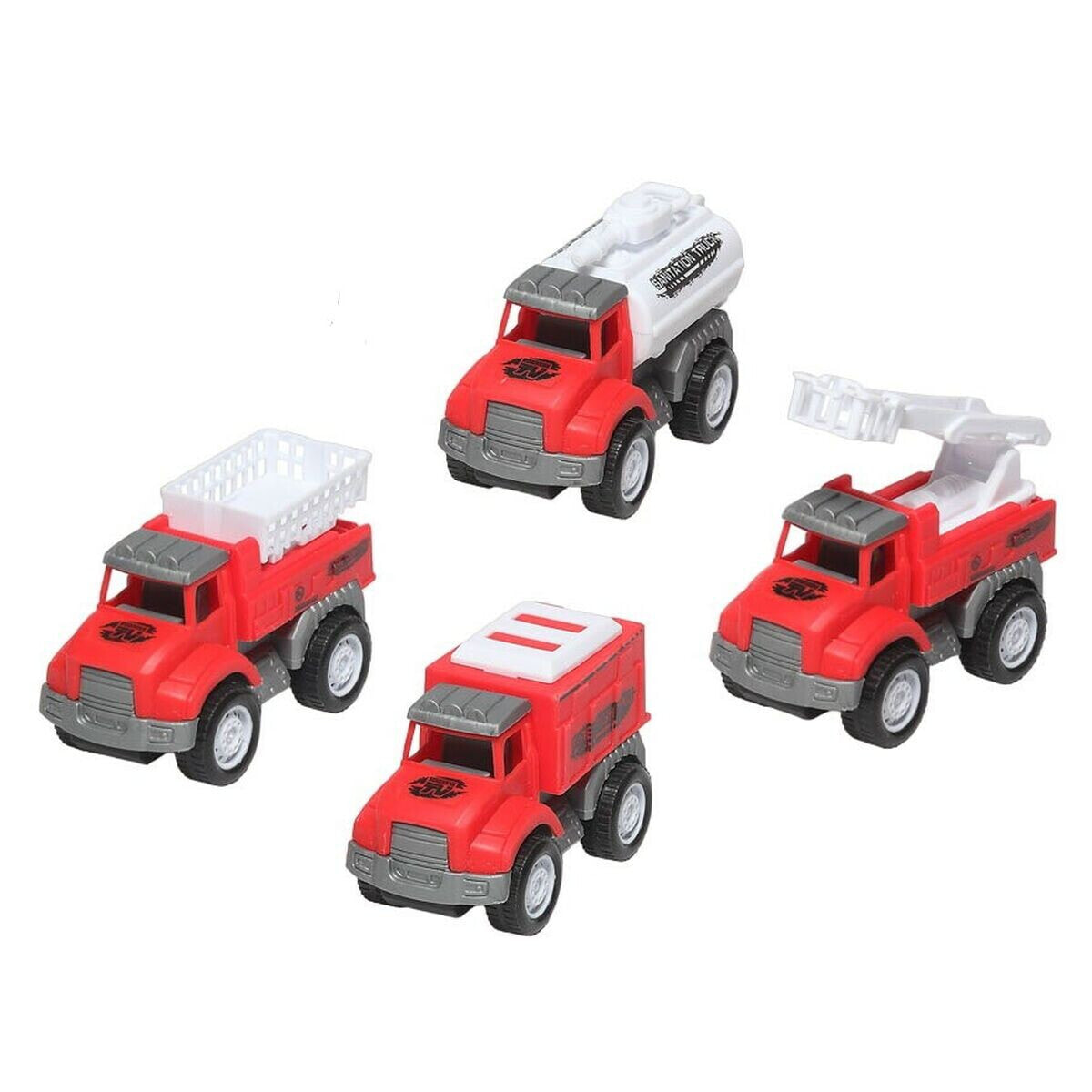 Комплект мини-грузовичков Красный