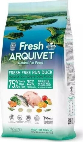 ARQUIVET ARQUIVET FRESH - półwilgotna karma dla psa - kaczka z rybą oceaniczną - 10kg