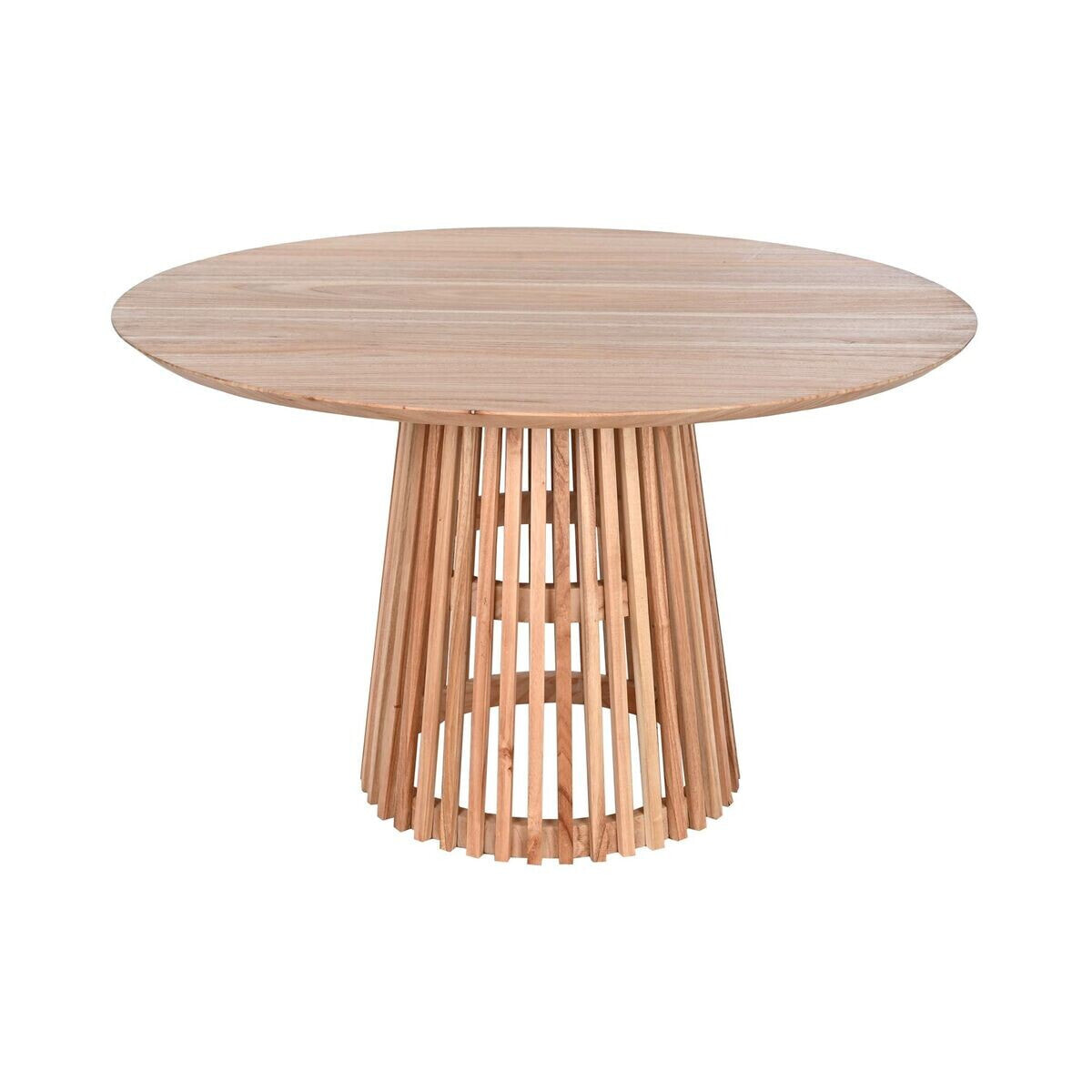 Dining Table Home ESPRIT Natural Mindi wood 120 x 120 x 75 cm