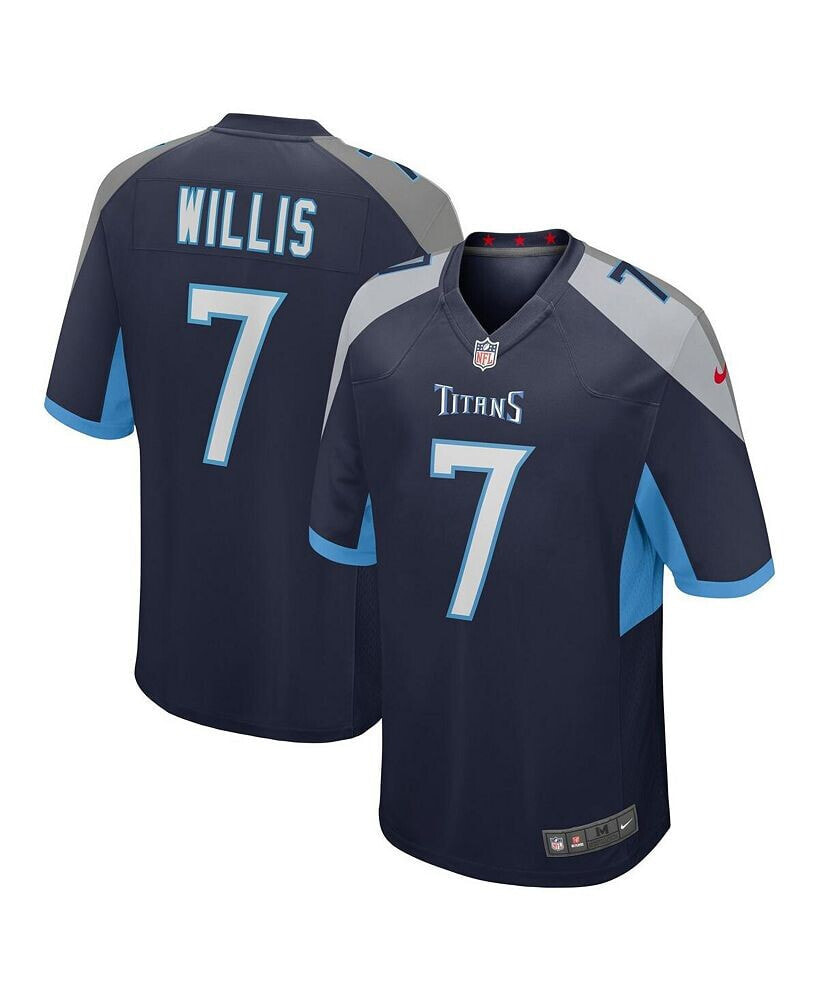Men's Malik Willis Navy Tennessee Titans 2022 NFL Draft Pick Player Game Jersey
