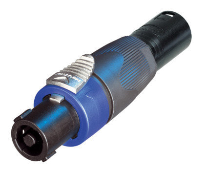 Neutrik NA4FX-M кабельный разъем/переходник XLR speakON NL4FX Черный, Синий