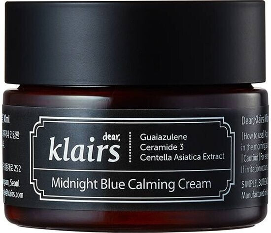 Feuchtigkeitsspendende und beruhigende Gesichtscreme - Klairs Midnight Blue Calming Cream