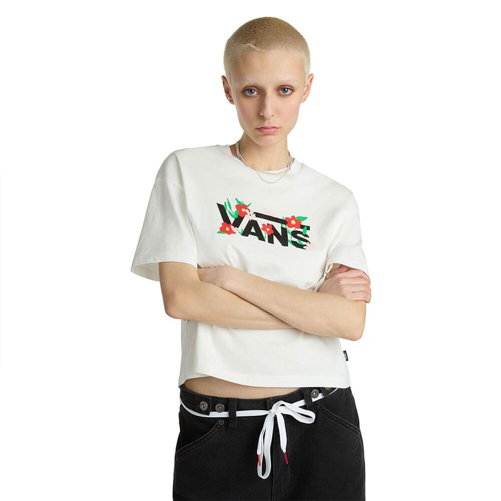 VANS Fleurs Oversized Cropped Short Sleeve T-Shirt