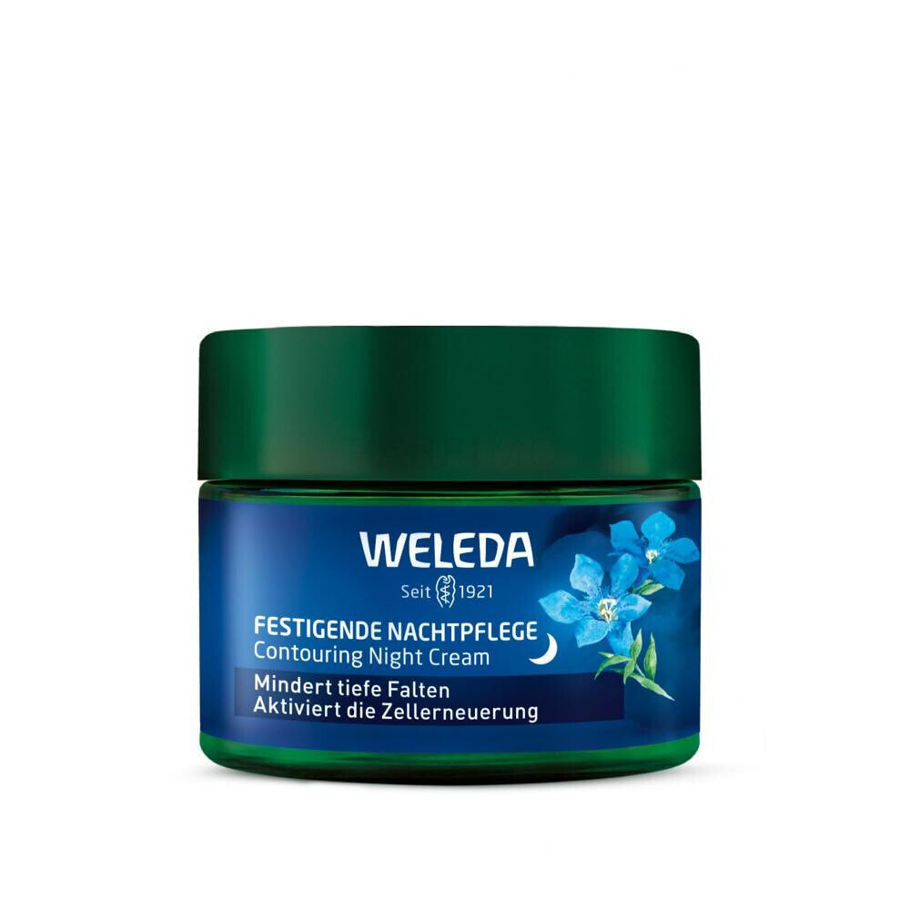 Weleda Blue Gentian & Edelweiss Contouring Night Cream 40 ml nachtcreme Feine Linien & Falten für Frauen