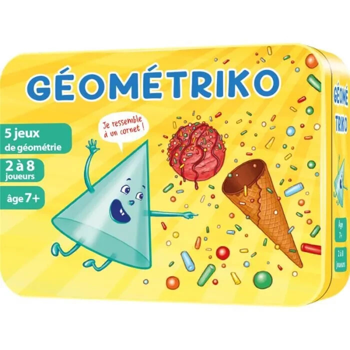 Gomtriko Asmodee 4 Geometriespiele Quiz, Romm, 7 Familien oder Gehngter 7-Jhrige