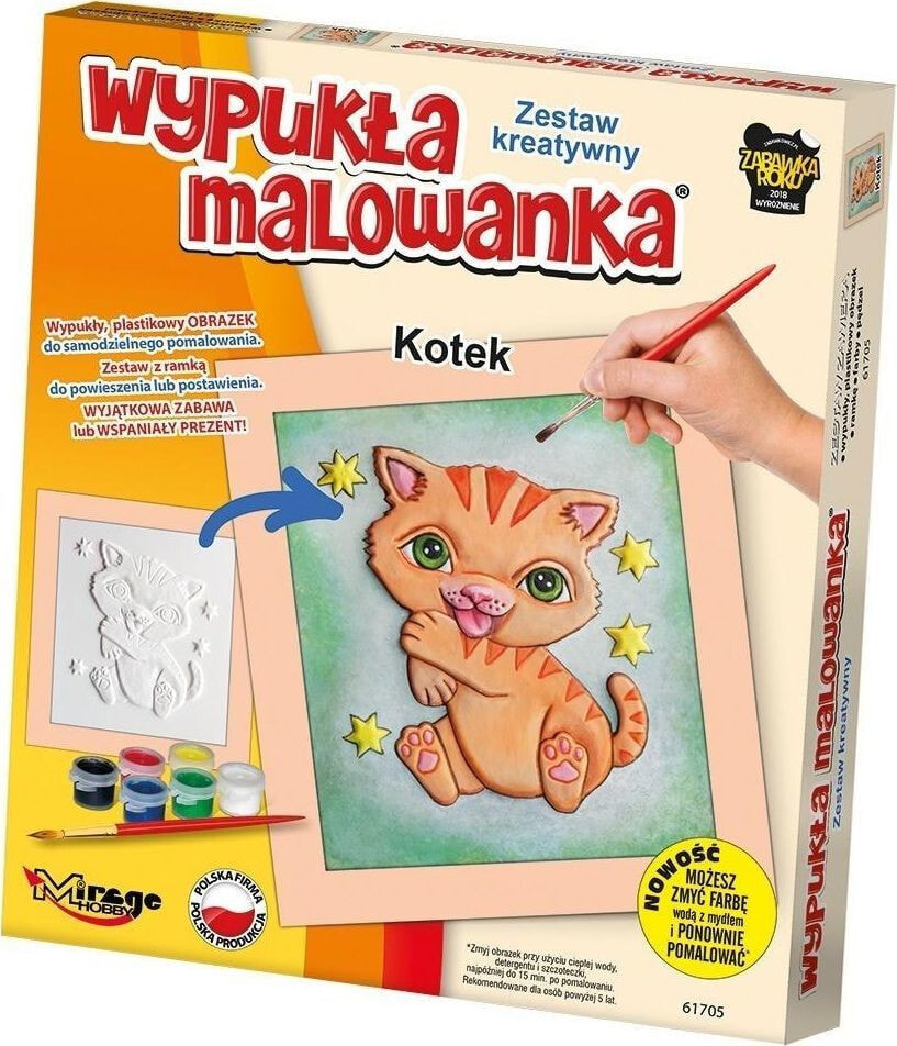 Раскраска для рисования Mirage Wypukła Malowanka - Mały Kotek