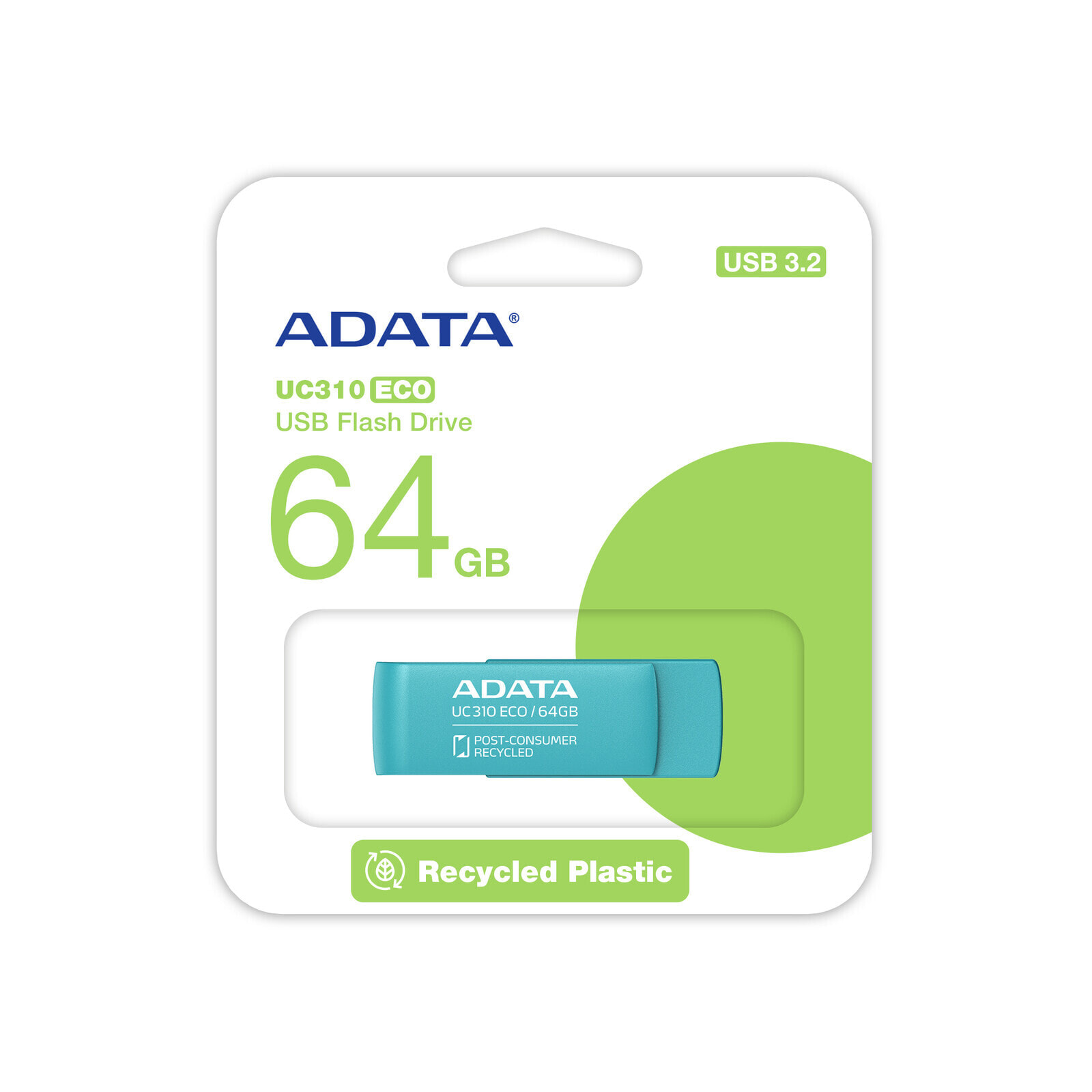 ADATA UC310 ECO 64GB (grün, USB-A 3.2 Gen 1)