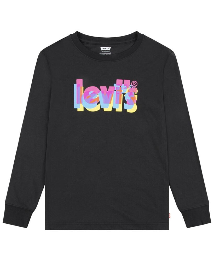 Levi's big Boys Double Vision Long Sleeve T-shirt