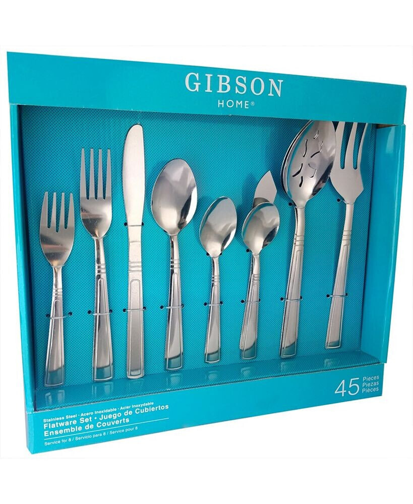Gibson Home astonshire 45 Piece Flatware Set