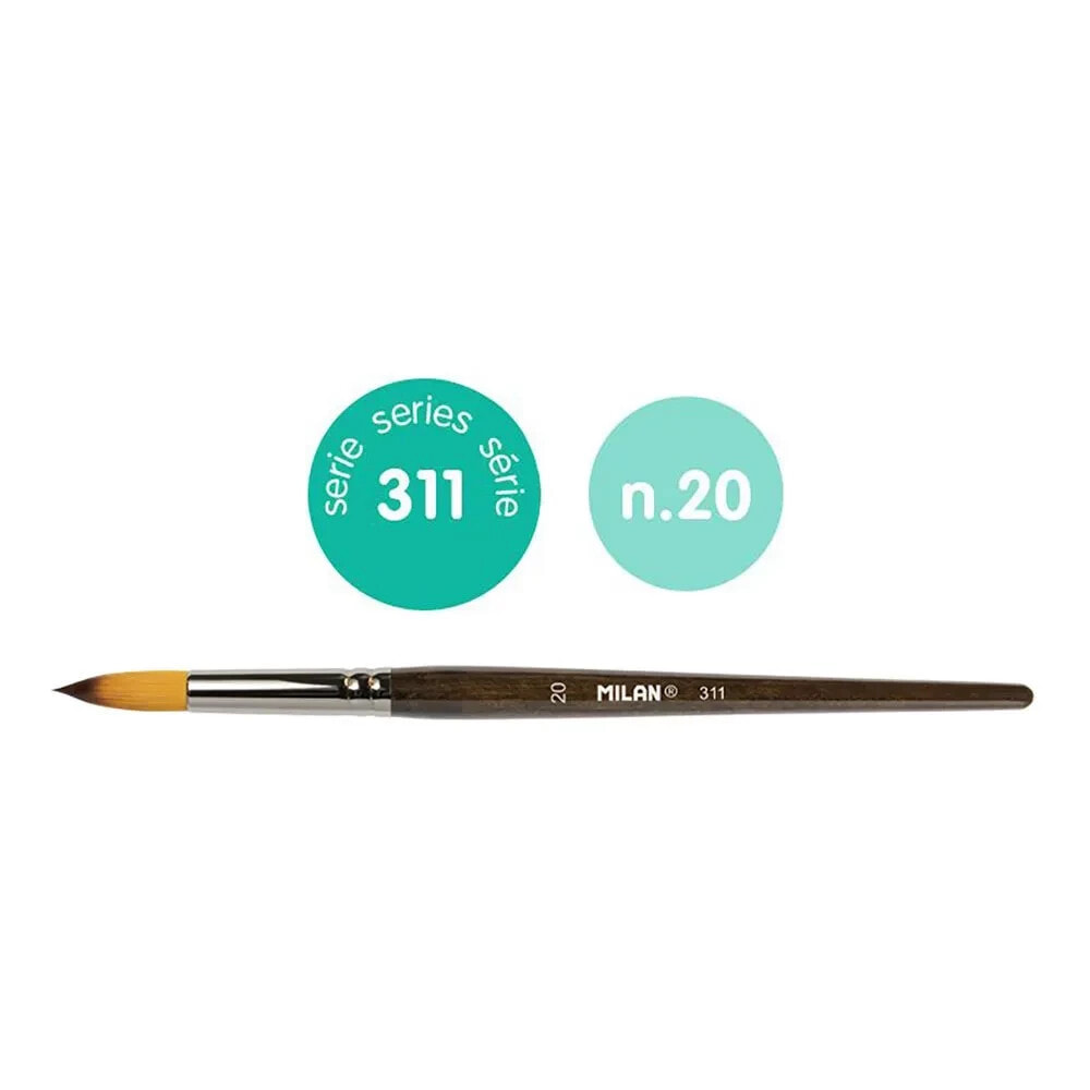 MILAN Round Synthetic Bristle Paintbrush Series 311 No. 20