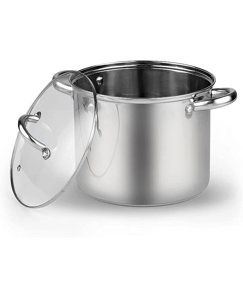 Cook N Home basics Stainless Steel Stockpot With Lid 12-Qt