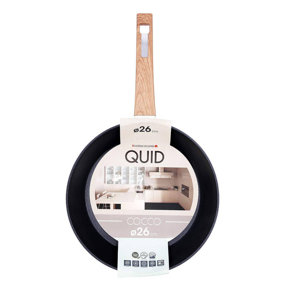 Non-stick frying pan Quid Cocco Toughened aluminium 26 cm