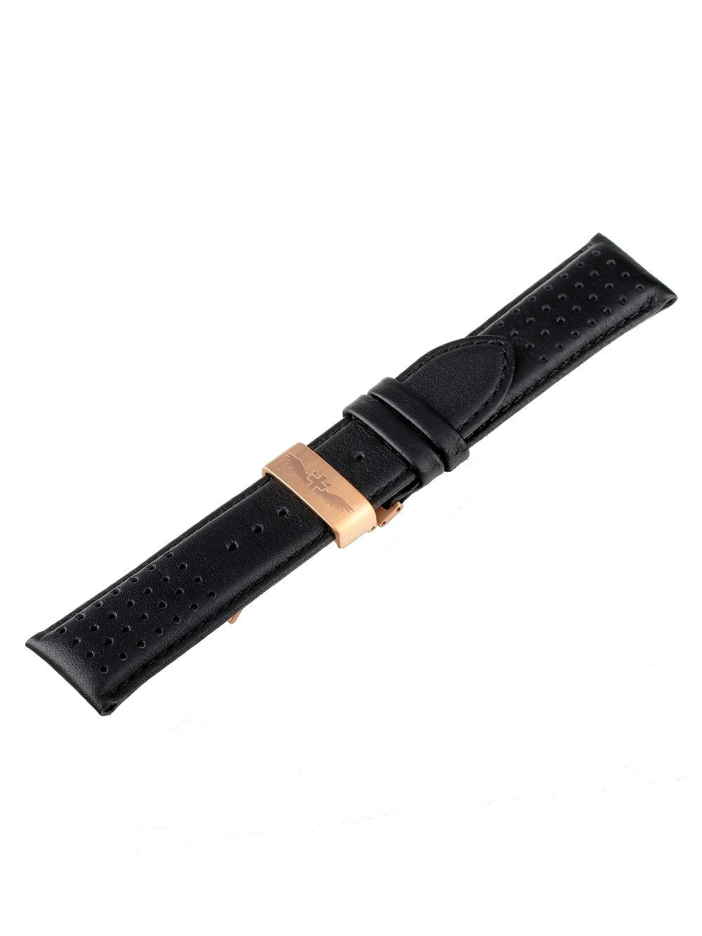 Ремешок или браслет для часов Watch strap Universal Replacement Strap [24 mm] black + rosé Ref. 23835