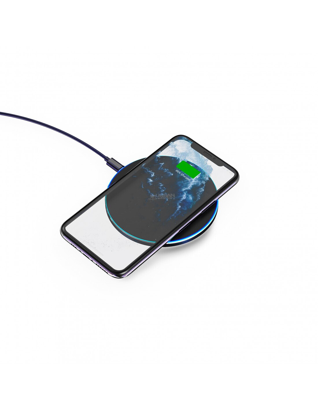 Urban Factory Powee Смартфон Черный, Синий USB Беспроводная зарядка Для помещений FWC10UF