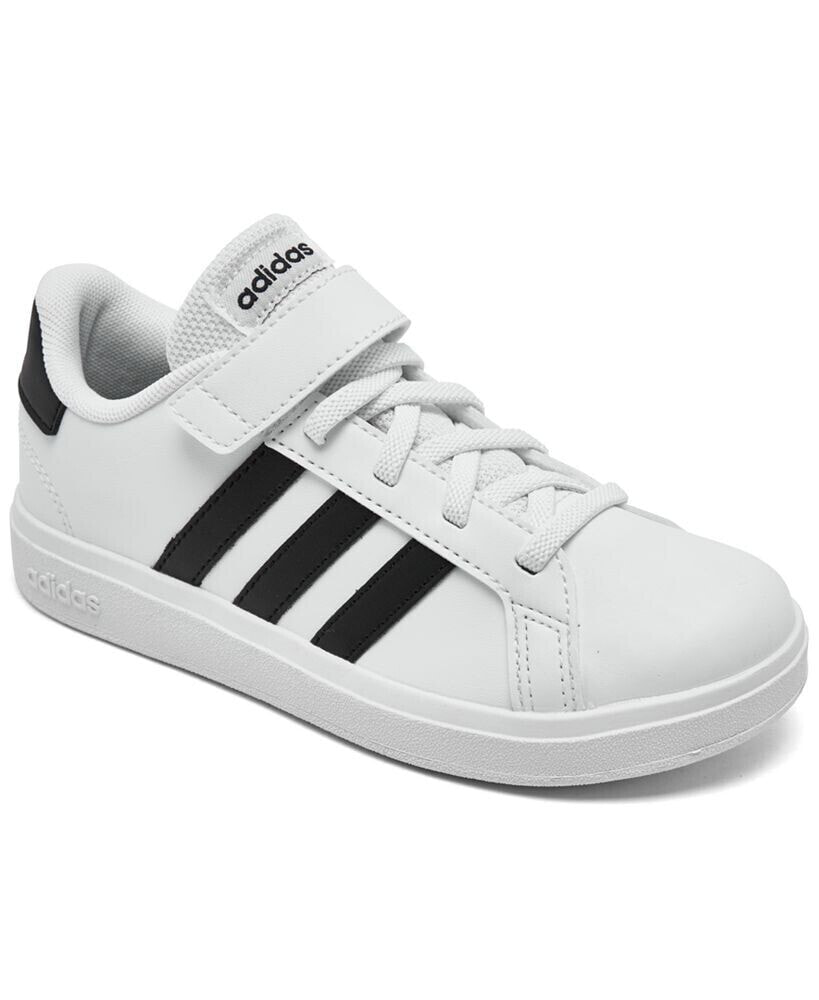 adidas little Kids Grand Court Stay-Put Closure Casual Sneakers from Finish Line