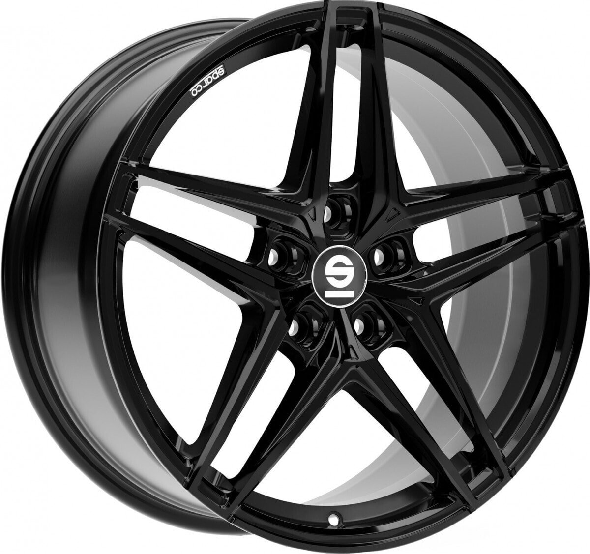 Колесный диск литой Sparco Record gloss black 7.5x17 ET35 - LK5/100 ML63.3