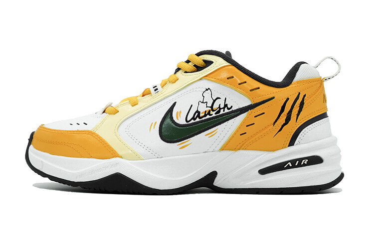 Nike Air Monarch 4 Casual Shoes Unisex Low-Top White Yellow/Black