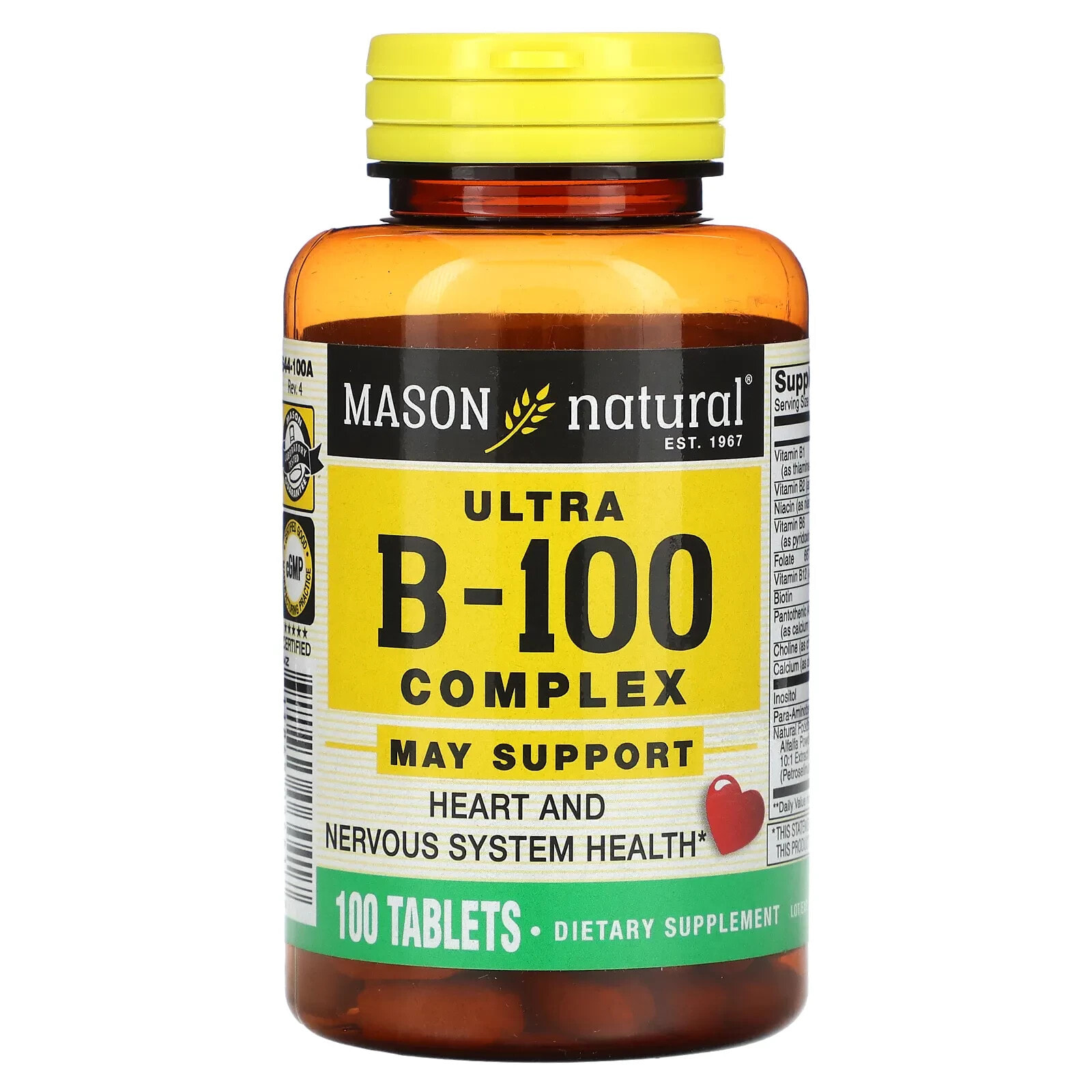 Ultra B-100 Complex, 100 Tablets