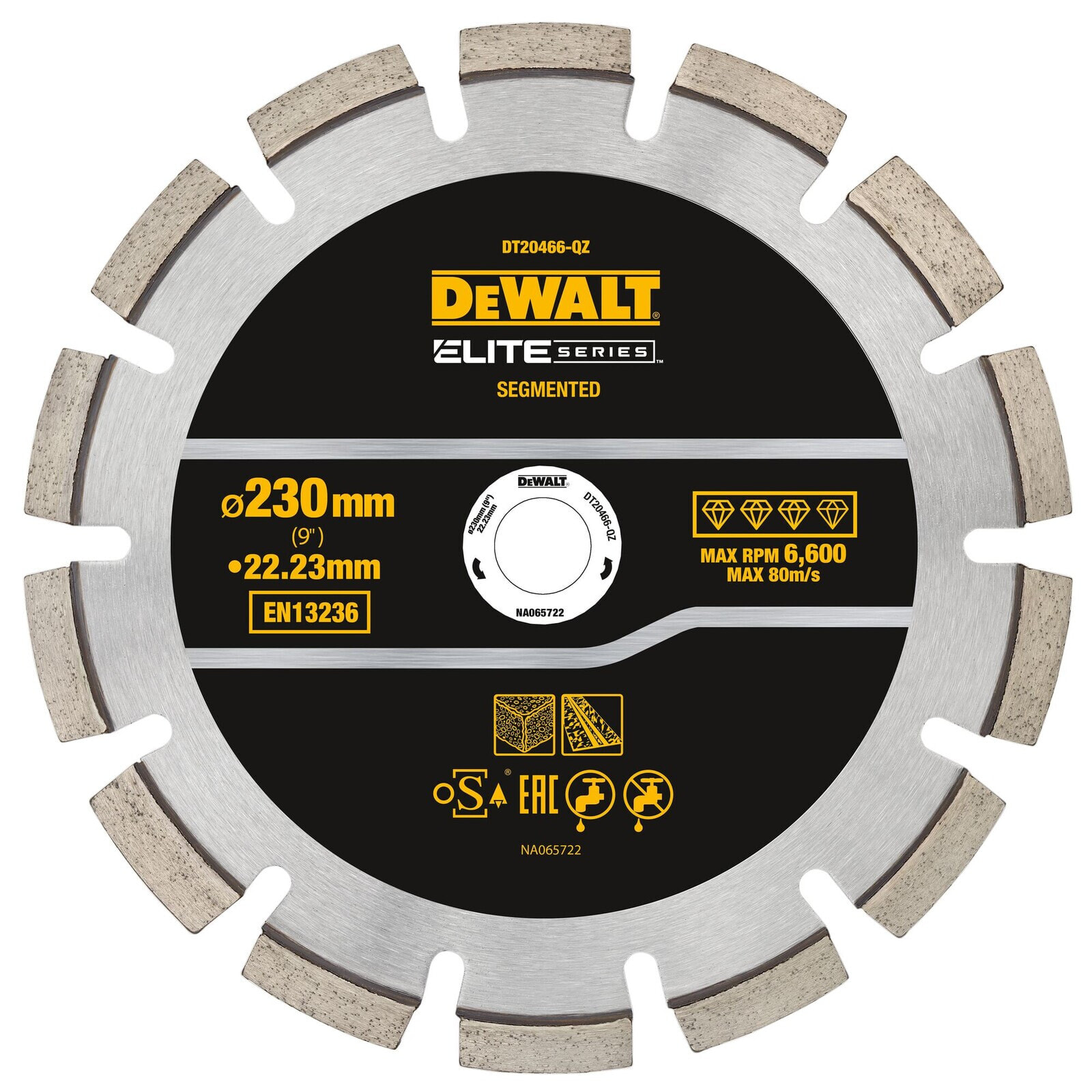 DeWALT ELITE Diamanttrennscheibe 230x22,23mm ASPHALT